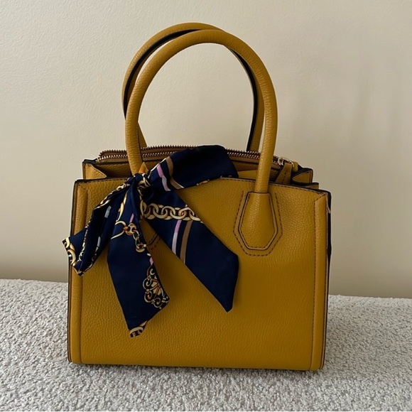 Aldo Small Mustard Yellow Satchel Crossbody Bag - Picture 2 of 8